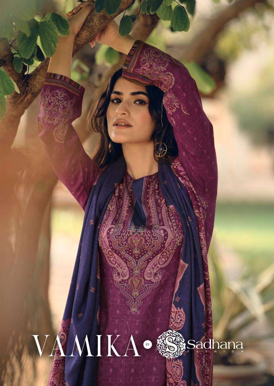 SADHANA FASHION VAMIKA WINTER COLLECTION LADIES SUIT CATALOG WHOLESALER IN INDIA 