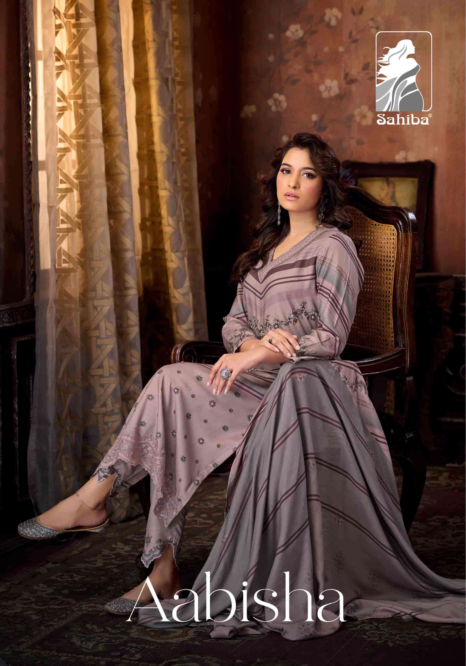 SAHIBA AABISHA WINTER COLLECTION PASHMINA SUIT CATALOGUE BEST RATE 2025