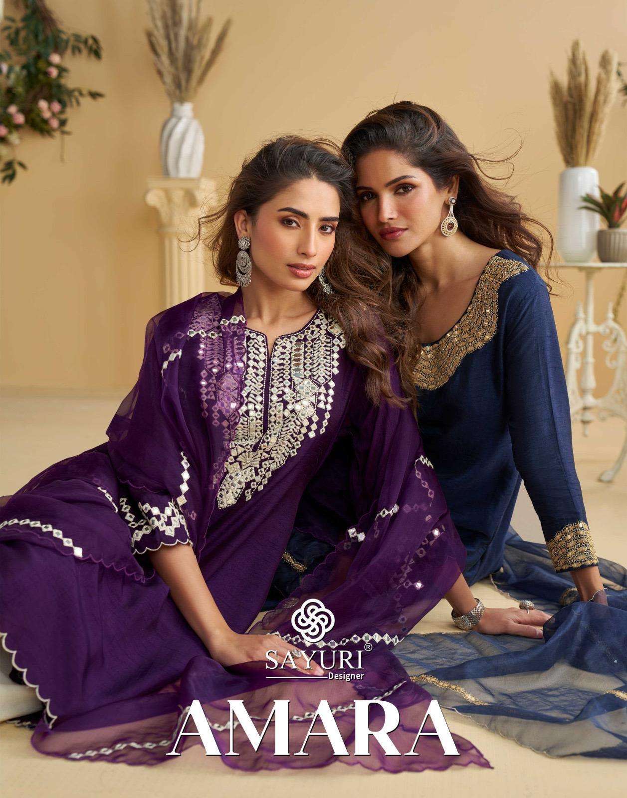 SAYURI AMARA 10121 TO 10125 PARTYWEAR LADIES SUIT WHOLESALER IN INDIA 2025