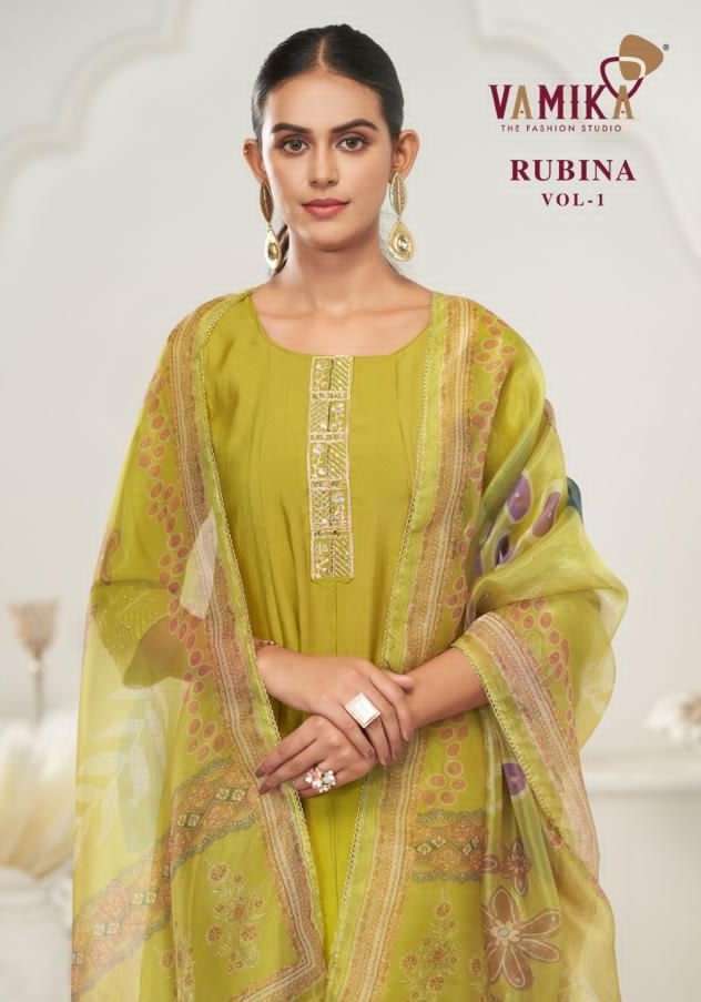 VAMIKA RUBINA VOL 1 READYMADE 3 PIECE PAIR CATALOG WHOLESALER IN INDIA