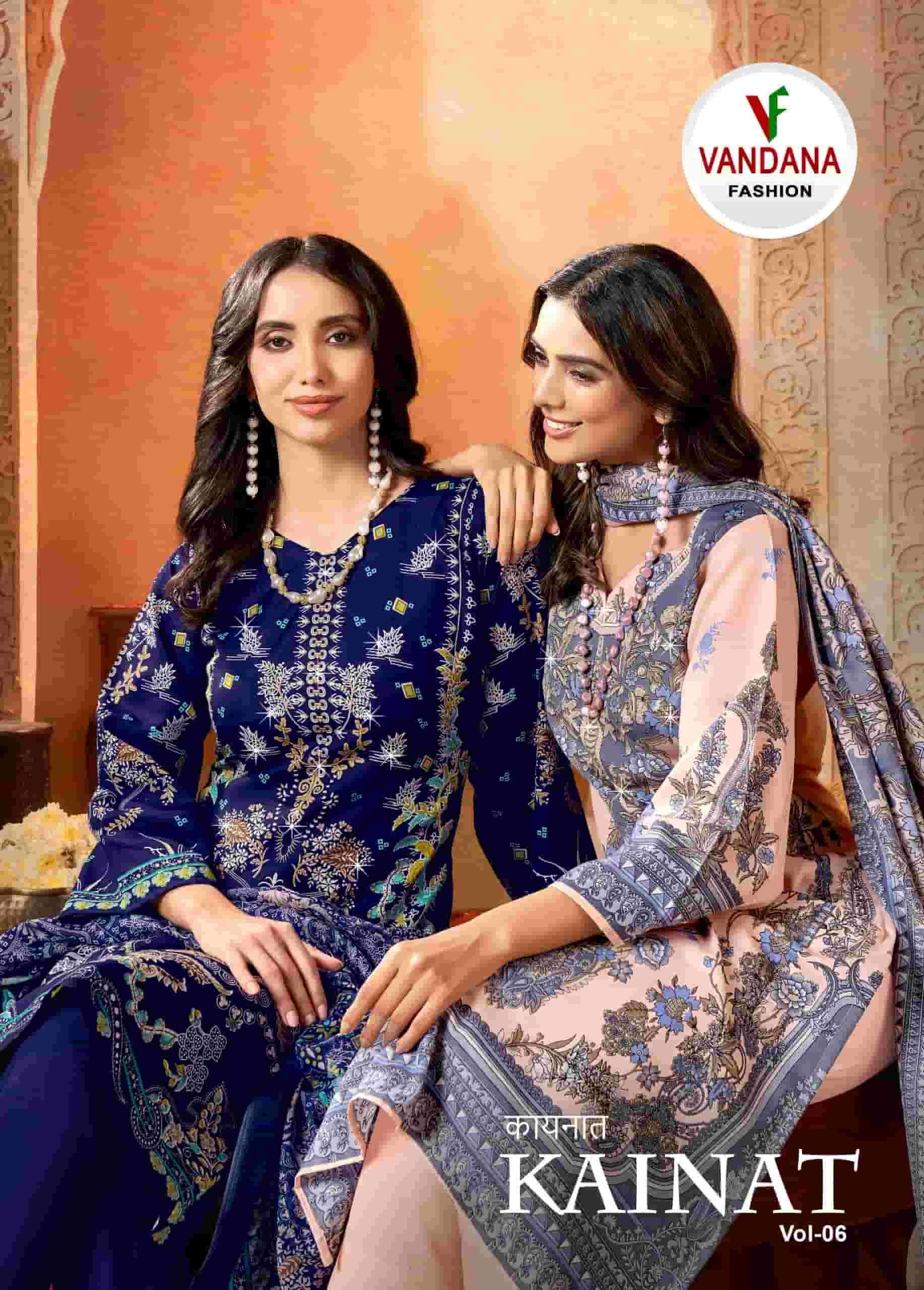 VANDANA FASHION KAINAT VOL 6 PRINTED COTTON DRESS WHOLESALER IN INDIA 