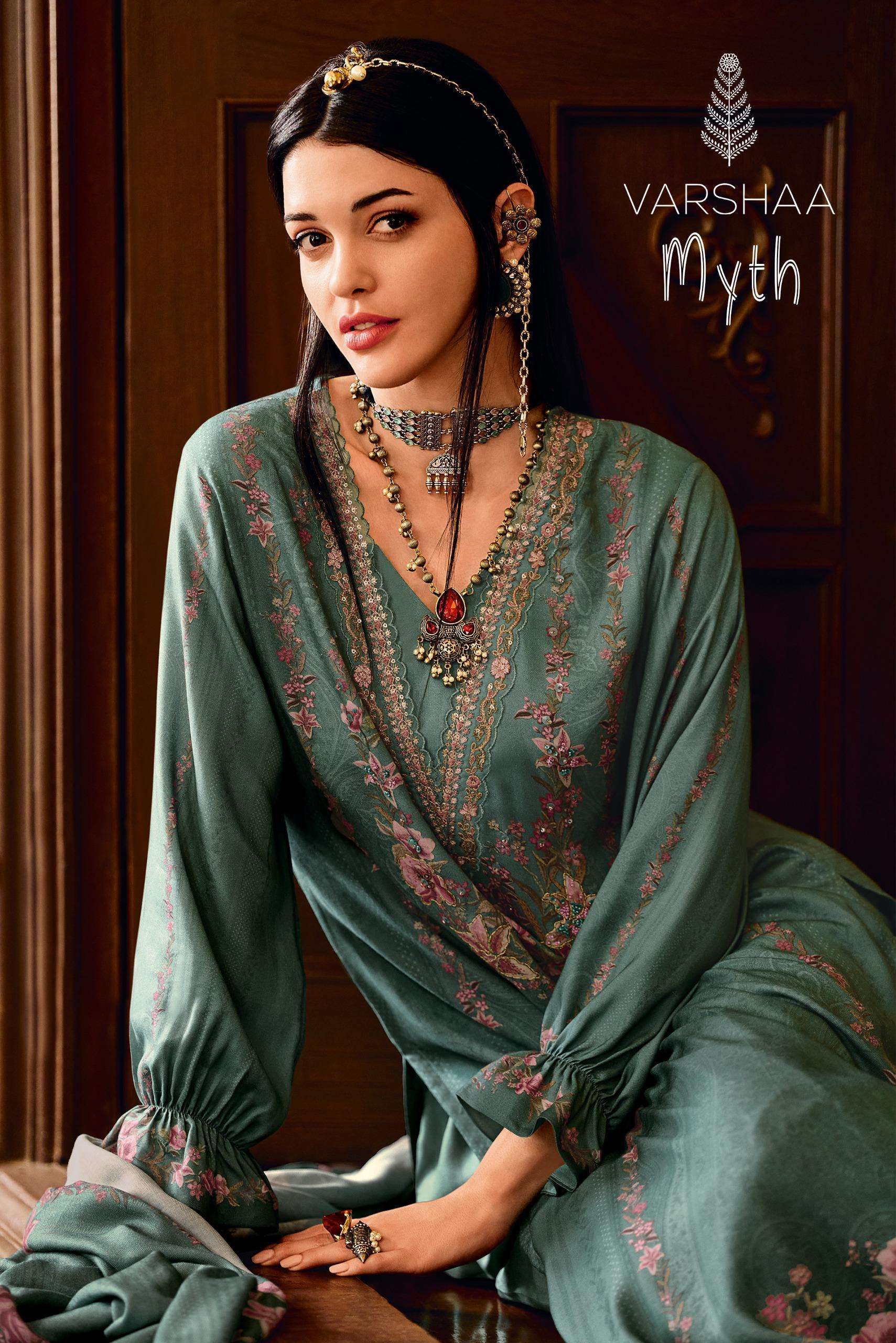 VARSHA MYTH VISCOSE PASHMINA SUIT WHOLESALER 2025