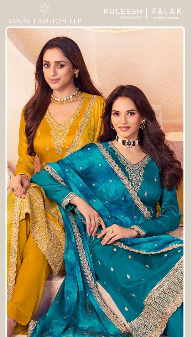 VINAY FASHION KULEESH FALAK PARTYWEAR LADIES SUIT WHOLESALER 
