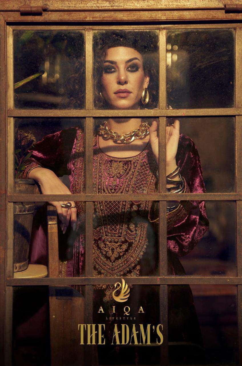 AIQA THE ADAMS 2101 TO 2106 WINTER WEAR VELVET SUIT COLLECTION BEST RATE 