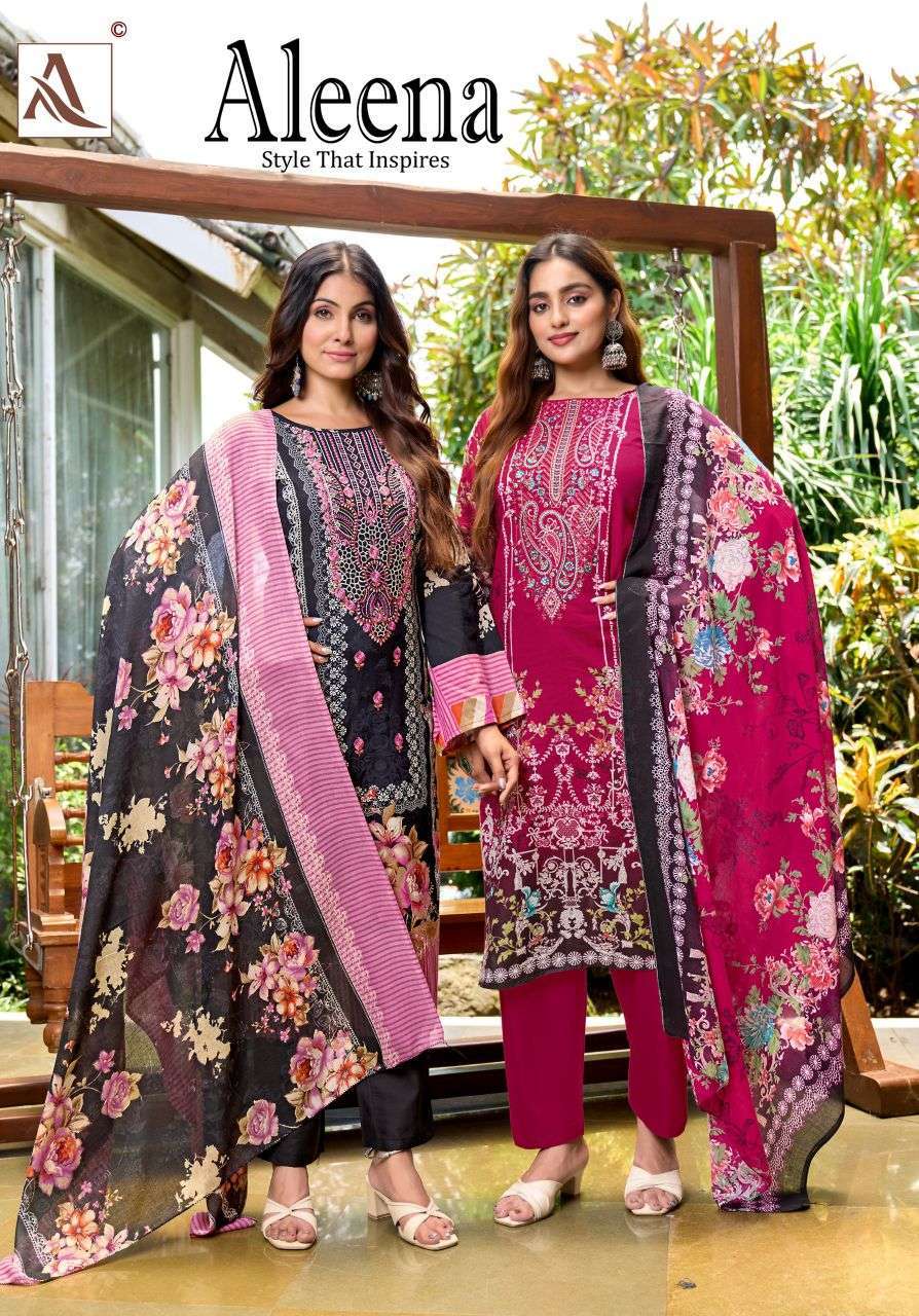 ALOK SUIT ALEENA CAMRIC COTTON EMBROIDERED SALWER KAMEEZ WHOLESALER 