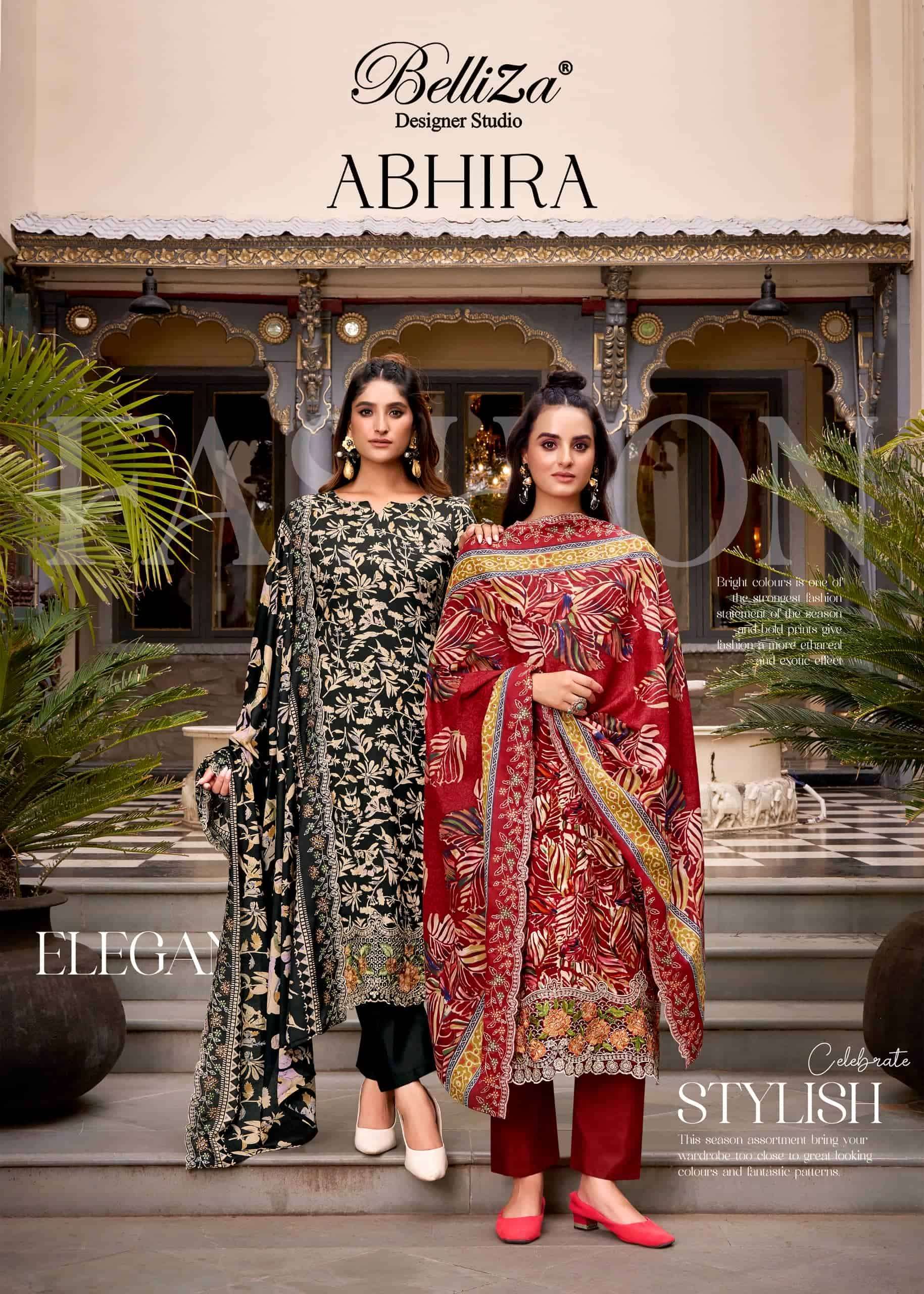 BELLIZA DESIGNER ABHIRA FANCY COTTON SALWER SUIT COLLECTION BEST RATE 2025