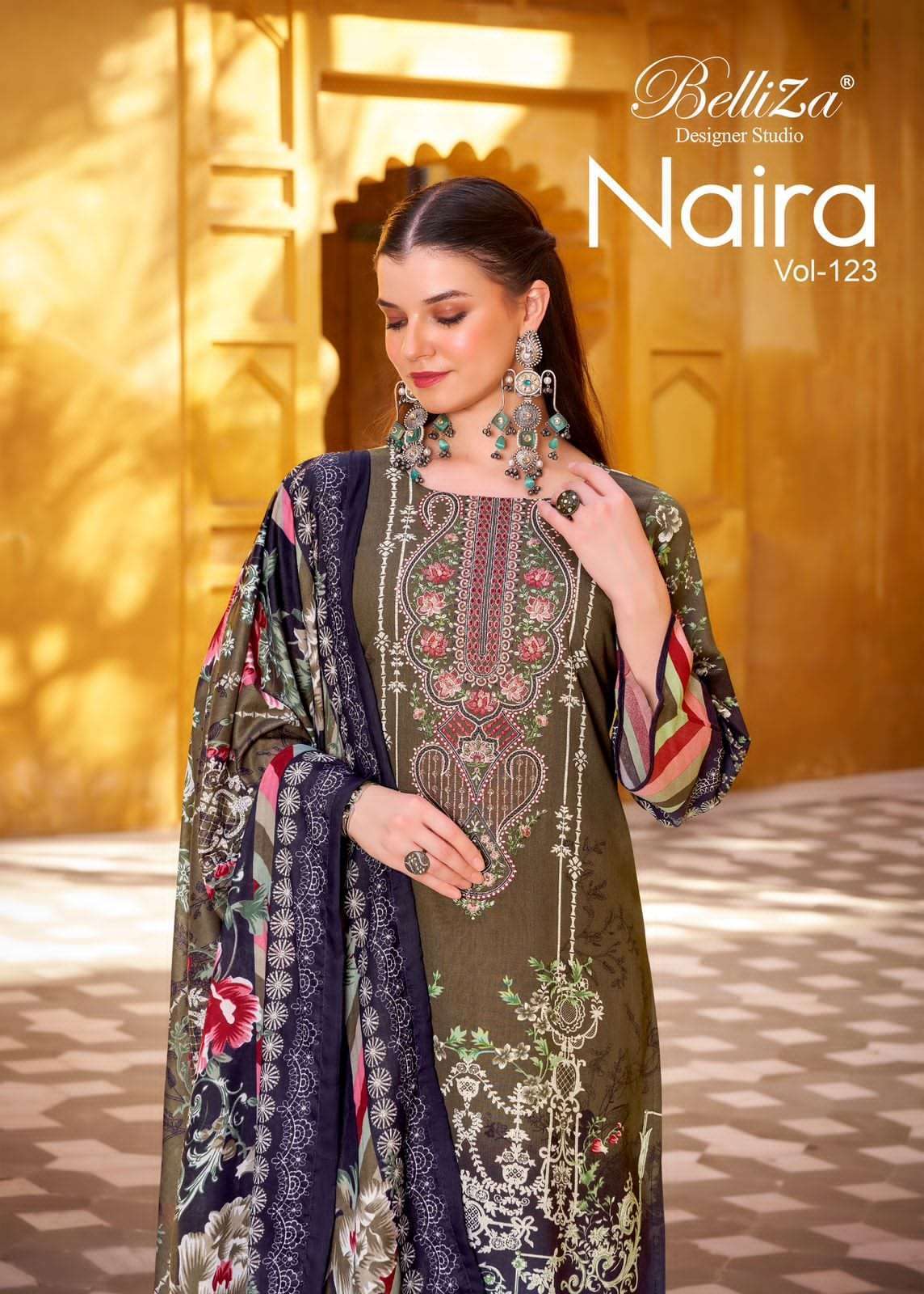 BELLIZA DESIGNER NAIRA VOL 123 PURE COTTON PAKISTANI SUIT WHOLESALER 2025