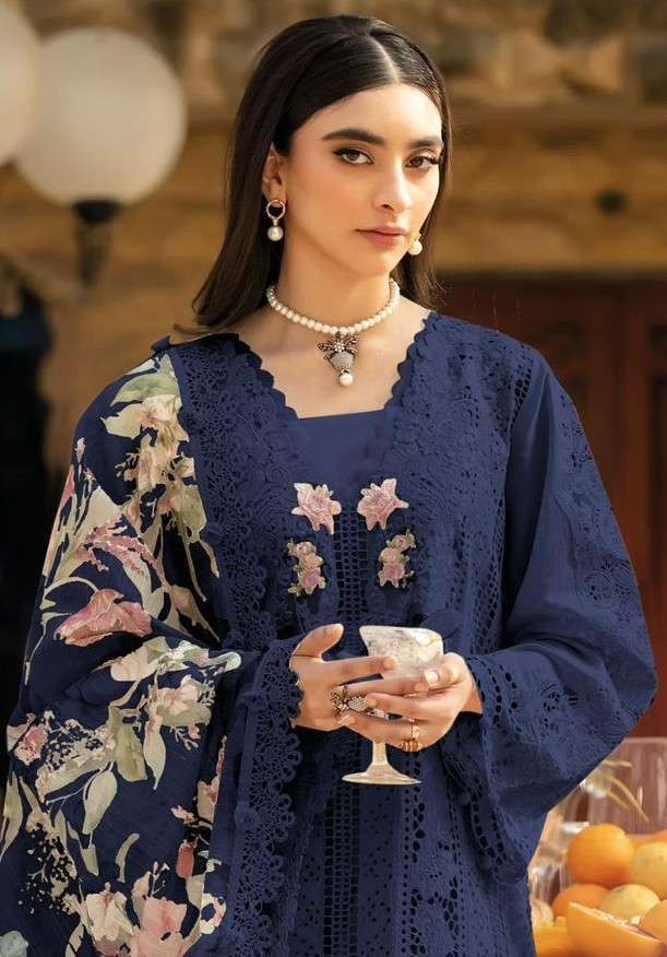 DEEPSY SUIT 1263 COLORS PAKISTANI SELF EMBROIDERY COTTON SUIT WHOLESALER 