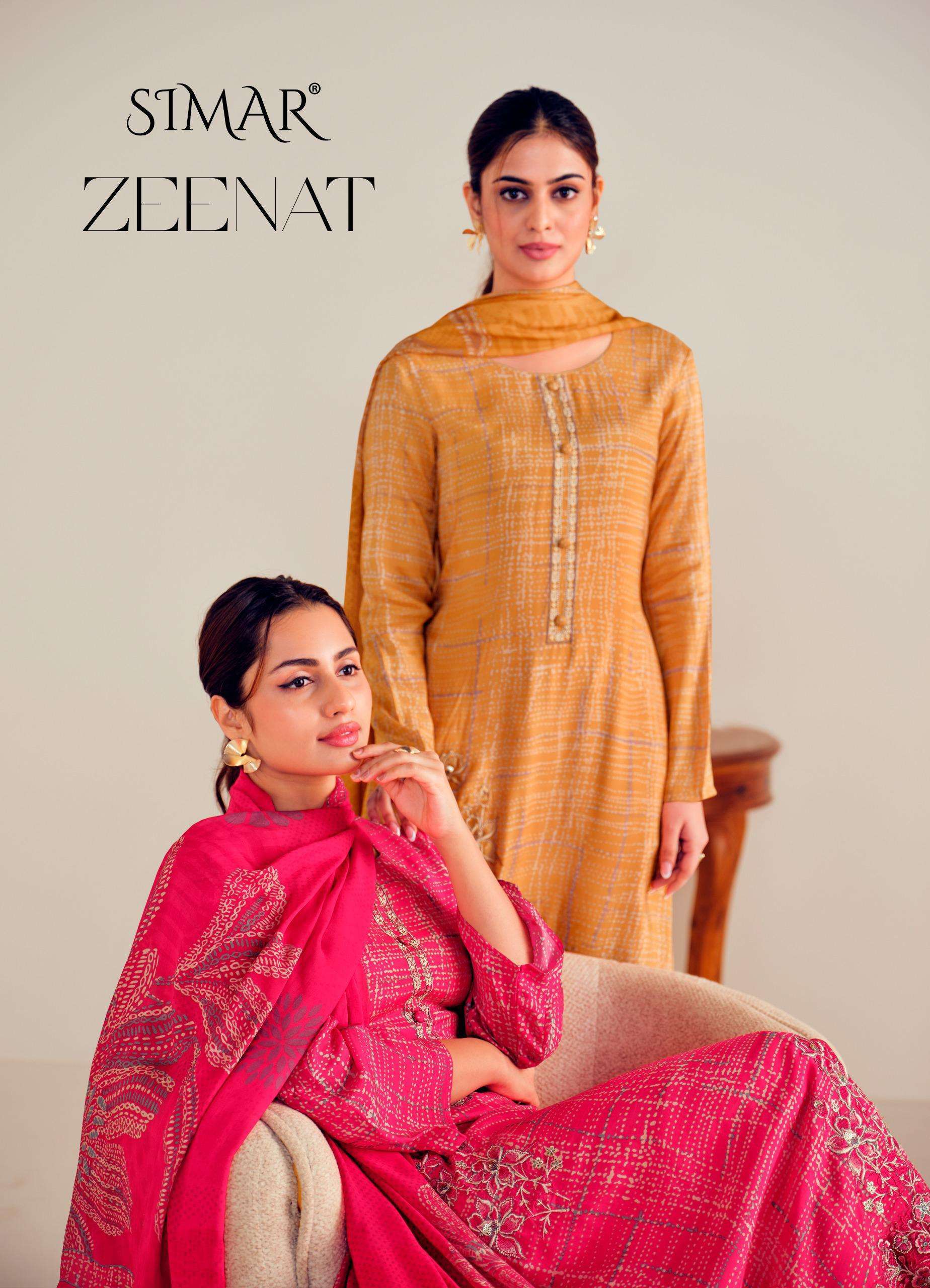 GLOSSY SIMAR ZEENAT PURE VISCOSE MUSLIN LADIES SUIT 2025