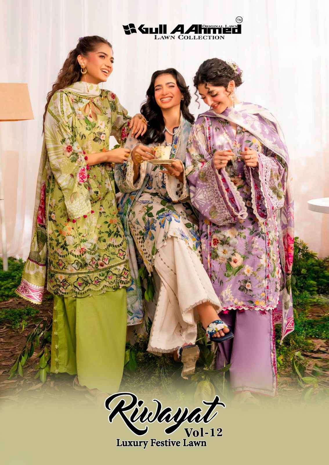 GULL AHMED RIWAYAT VOL 12 CAMRIC COTTON SUIT WHOLESALER BEST RATE 