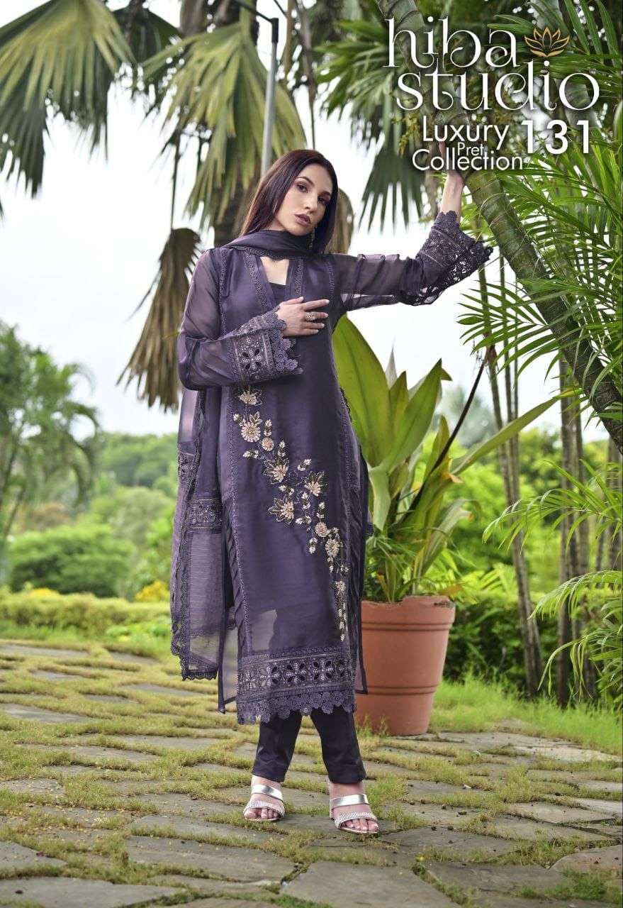 HIBA STUDIO LPC VOL 131 PAKISTANI READYMADE DESIGNER SUIT WHOLESALER 2025