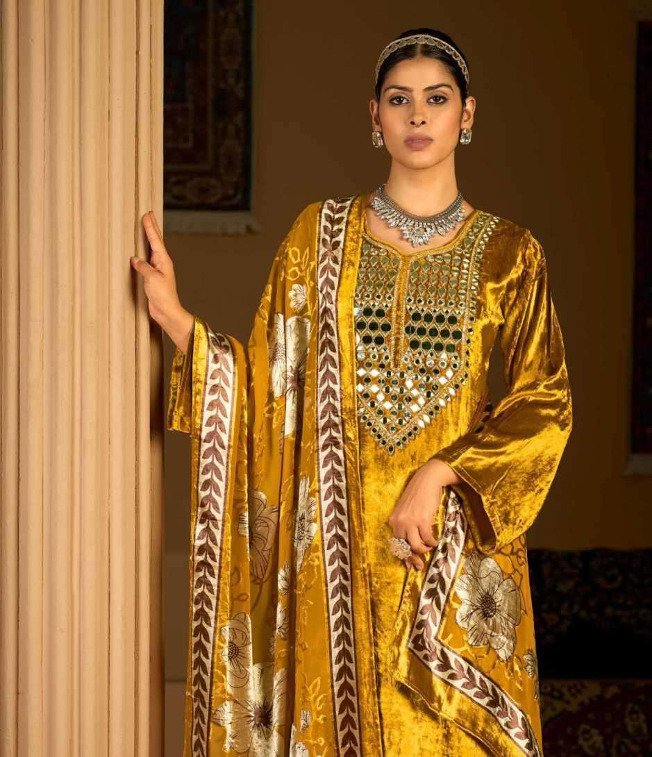 IBIZA LIFESTYLE AAYNA VISCOSE VELVET SALWER KAMEEZ DRESS BEST RATE 2025