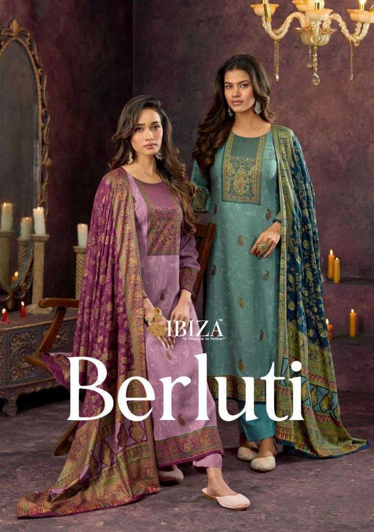 IBIZA LIFESTYLE BERLUTI VISCOSE PASHMINA LADIES SUIT WHOLESALER BEST RATE 