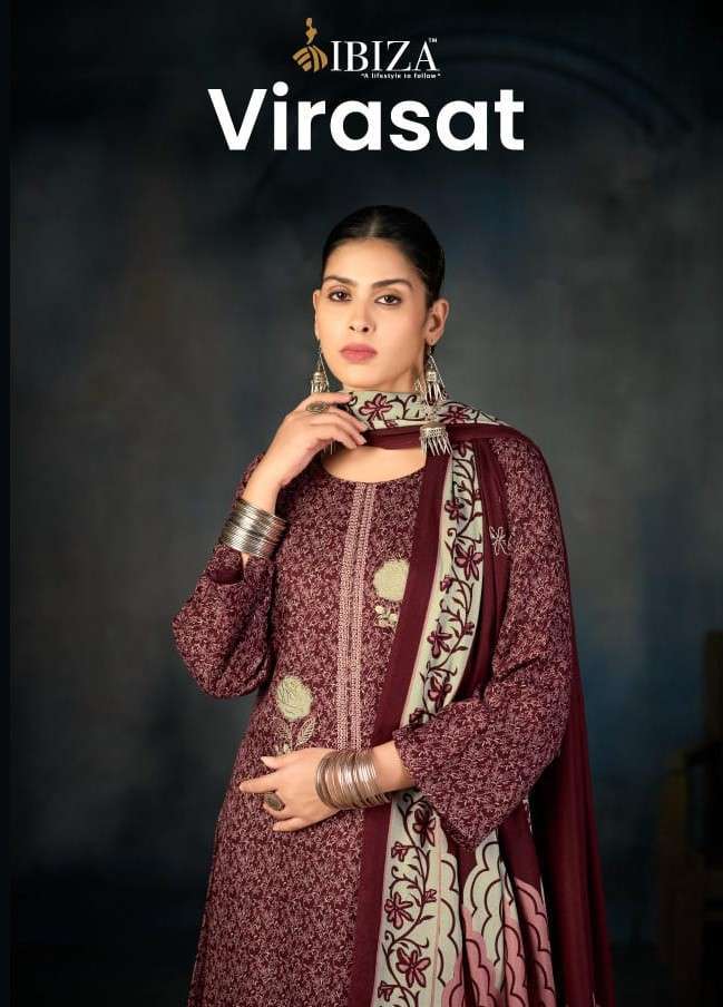 IBIZA VIRASAT PURE VISCOSE PASHMINA WINTER SUIT WHOLESALER 2025