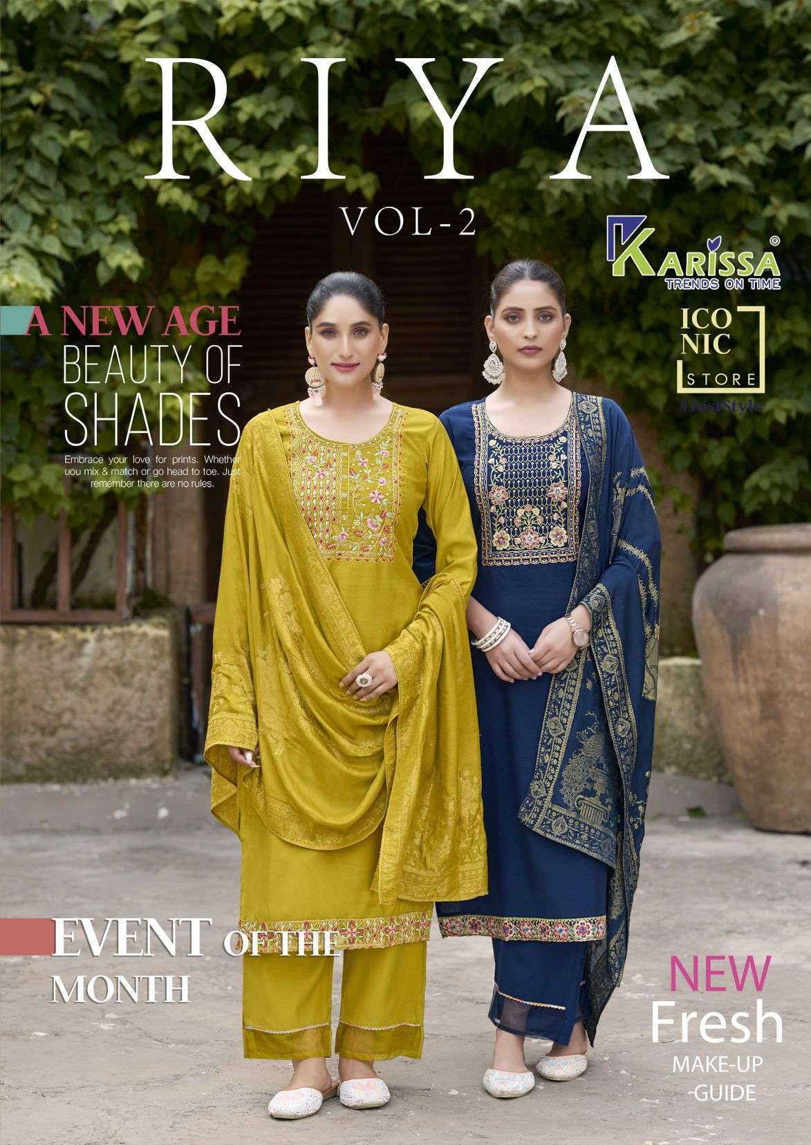 KARISSA RIYA VOL 2 2001 TO 2004 VISCOSE GADWAL SILK READYMADE DRESS WHOLESALER 