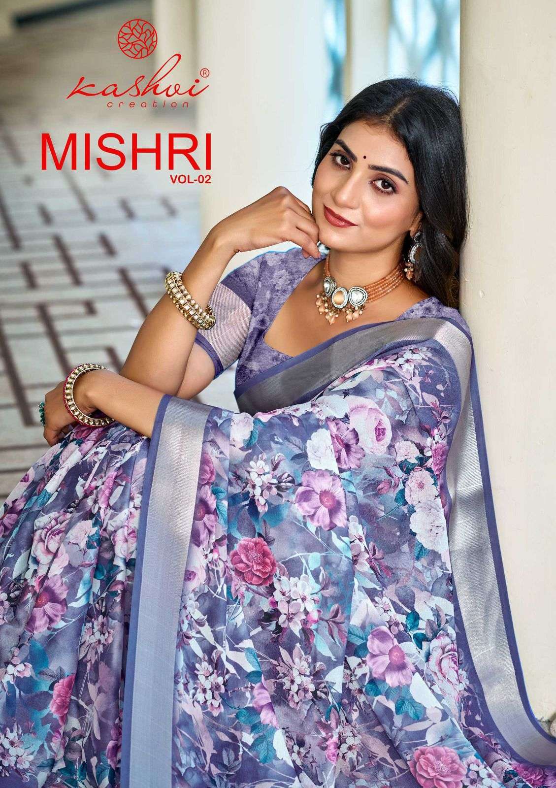 KASHVI MISHRI VOL 2 201 TO 208 SERIES DIGITAL PRINTED SAREE COLLECTION 