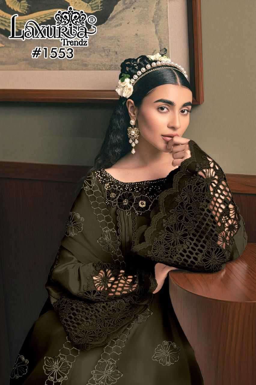 LAXURIA TRENDZ 1553 READYMADE PAKISTANI SUIT WHOLESALER BEST RATE 