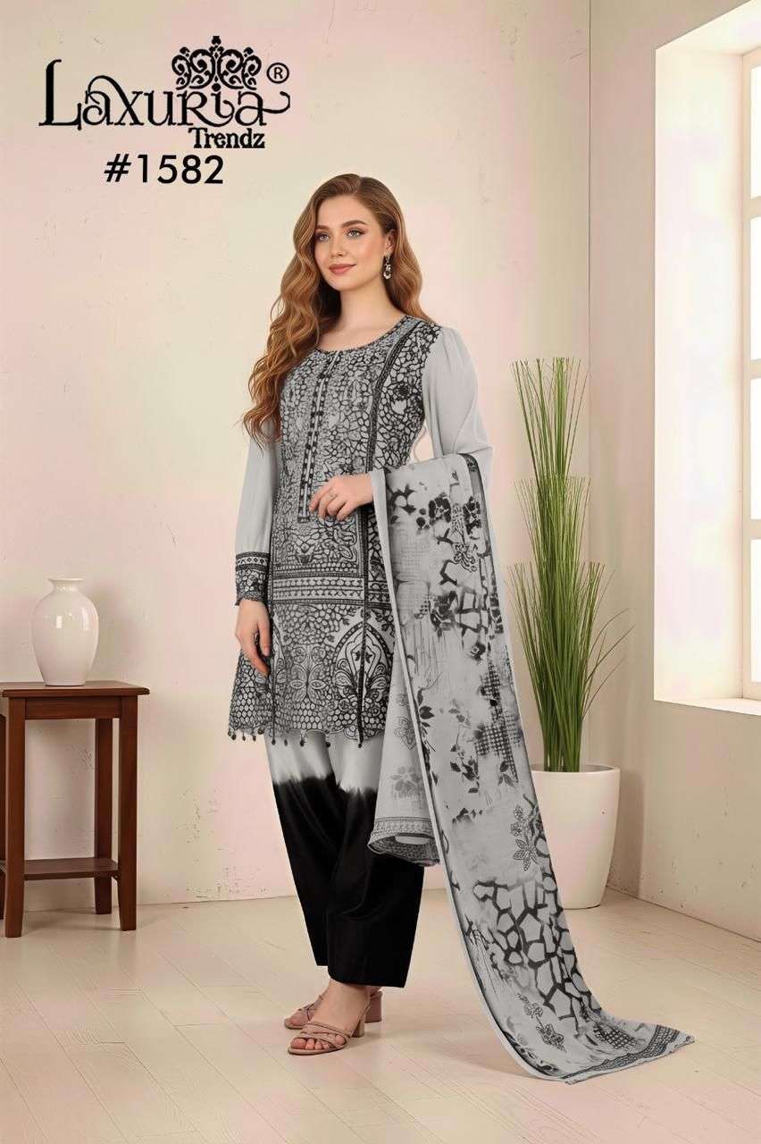 LAXURIA TRENDZ 1582 PAKISTANI READYMADE 3 PCS SET WHOLESALER 