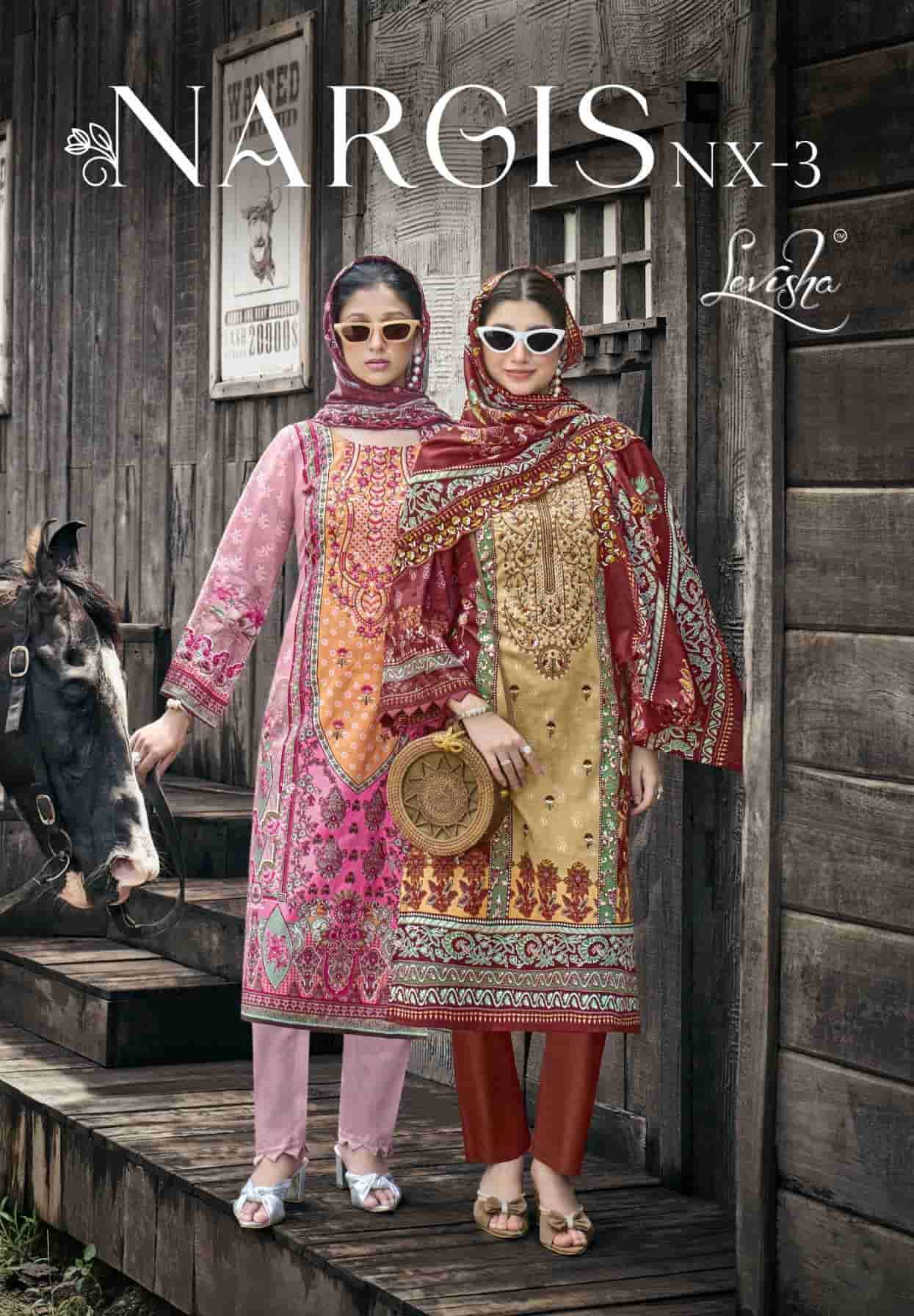 LEVISHA NARGIS NX VOL 3 CAMRIC COTTON PAKISTANI SUIT WHOLESALER 2025