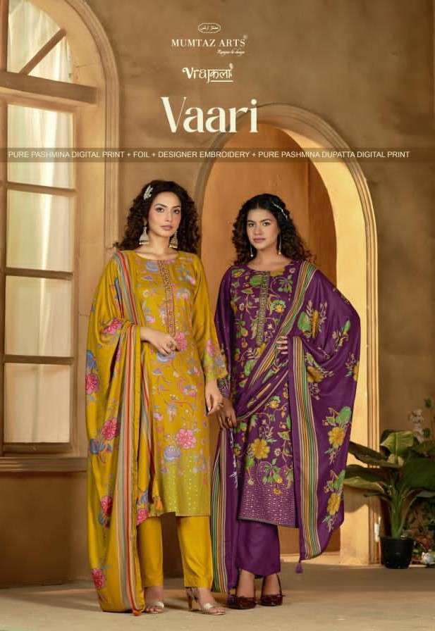 MUMTAZ ARTS VAARI WINTER WEAR PASHMINA SUIT WHOLESALER BEST RATE 