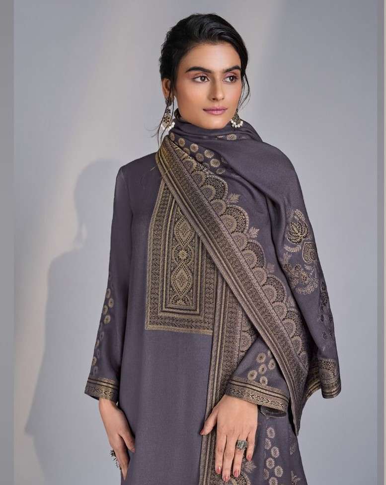 OMTEX KILLAURA PASHMINA JACQUARD STYLISH WINTER LADIES SUIT WHOLESALER 