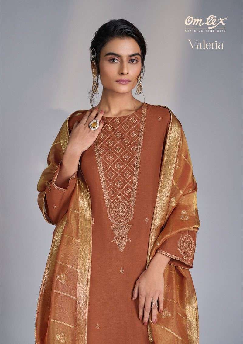 OMTEX VALERIA NEW DESIGNER PARTYWEAR SILK SUIT COLLECTION BEST RATE 