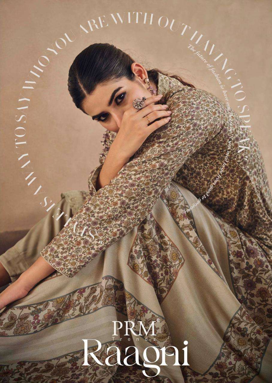 PRM TRENDZ RAAGNI 12149 TO 12154 VISCOSE PASHMINA WINTER SUIT WHOLESALER BEST RATE 