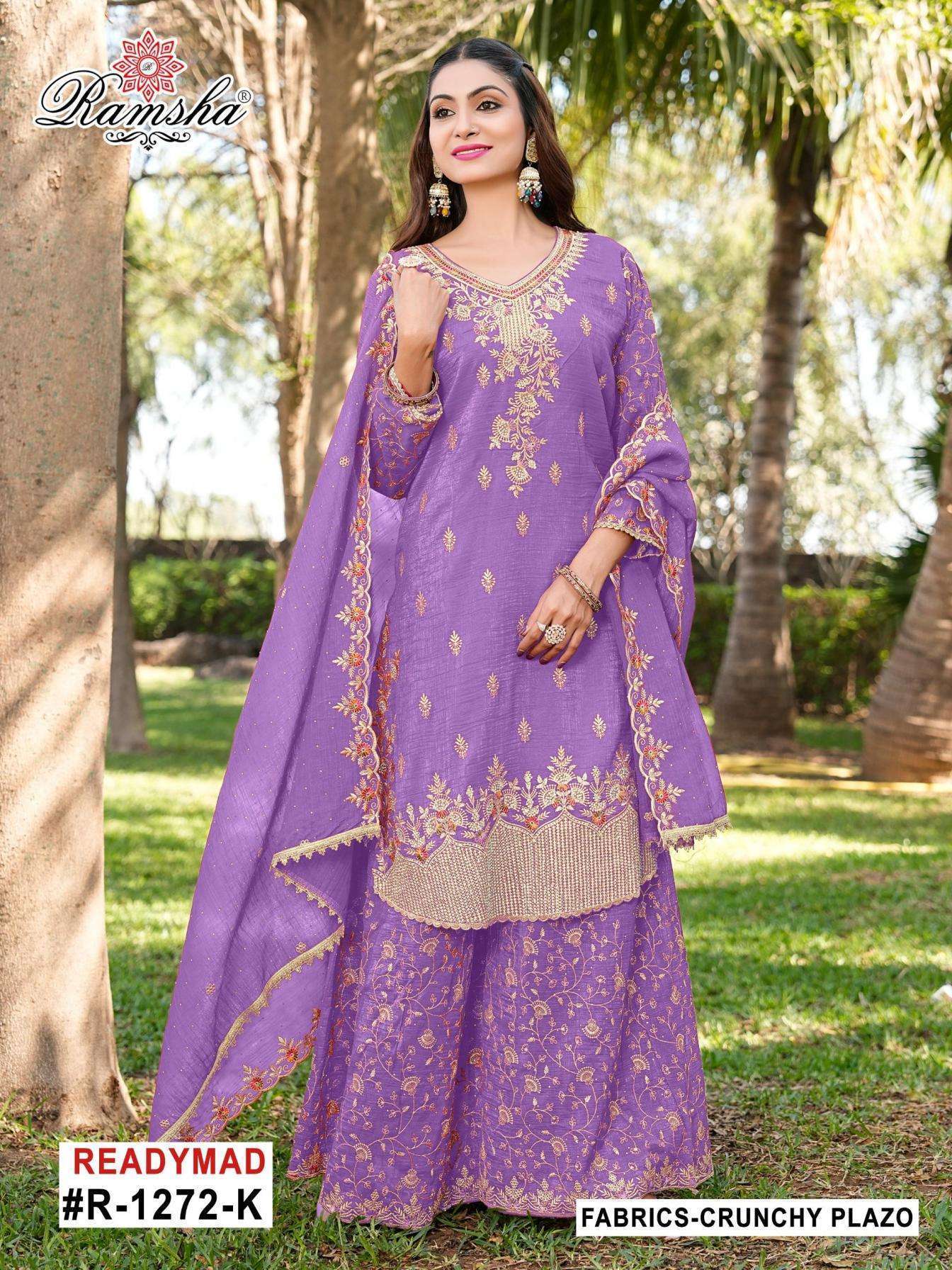 RAMSHA R 1272 NX COLORS PAKISTANI READYMADE DRESS WHOLESALER 