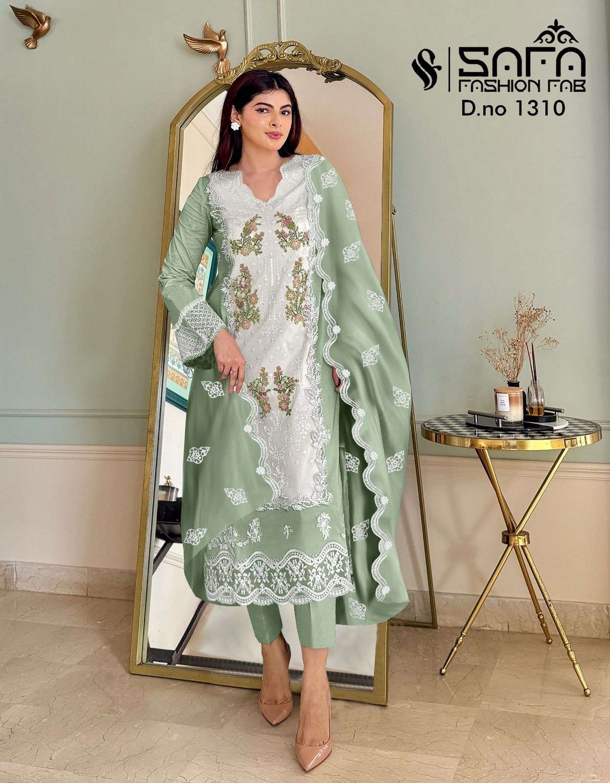 SAFA FASHION FAB 1310 GEORGETTE READYMADE SALWER KAMEEZ WHOLESALER 