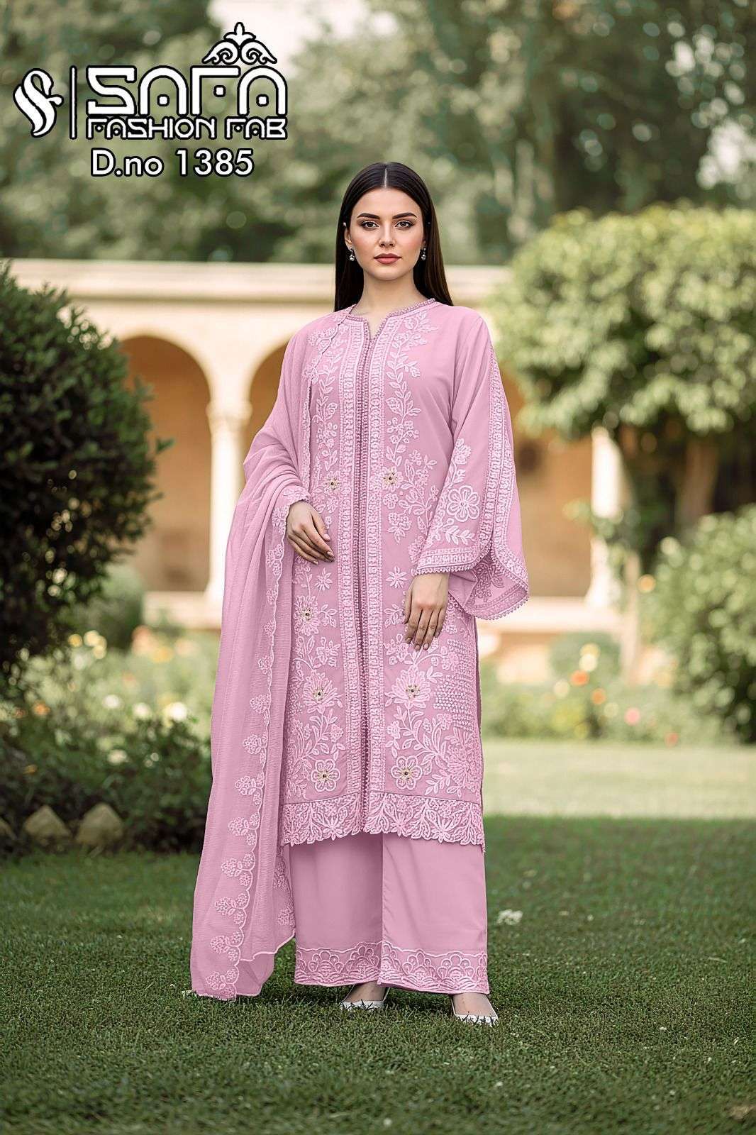 SAFA FASHION FAB 1385 GEORGETTE READYMADE SALWER KAMEEZ WHOLESALER 