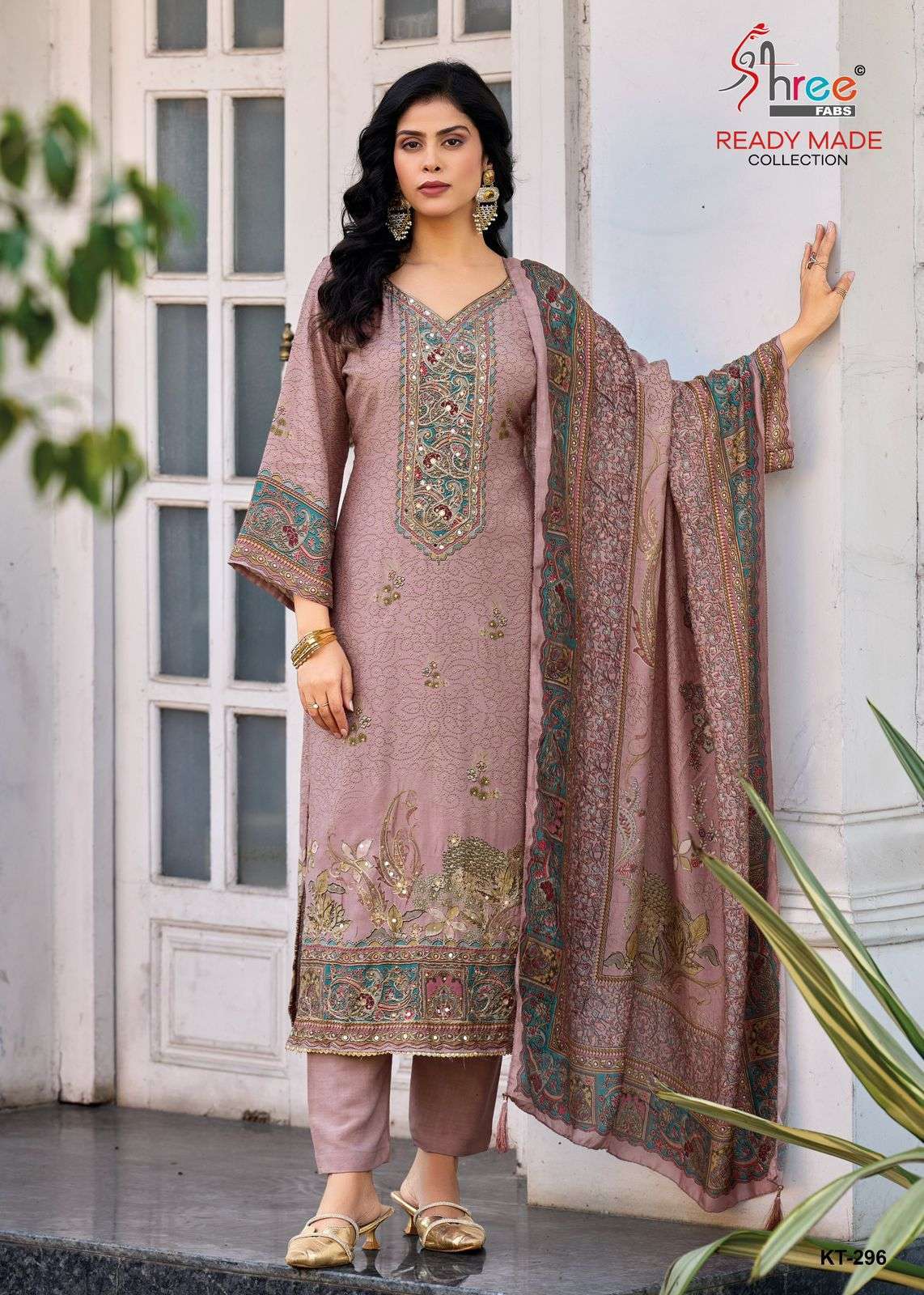 SHREE FAB KT 296 MUSLIN LADIES SUIT WHOLESALER BEST RATE 