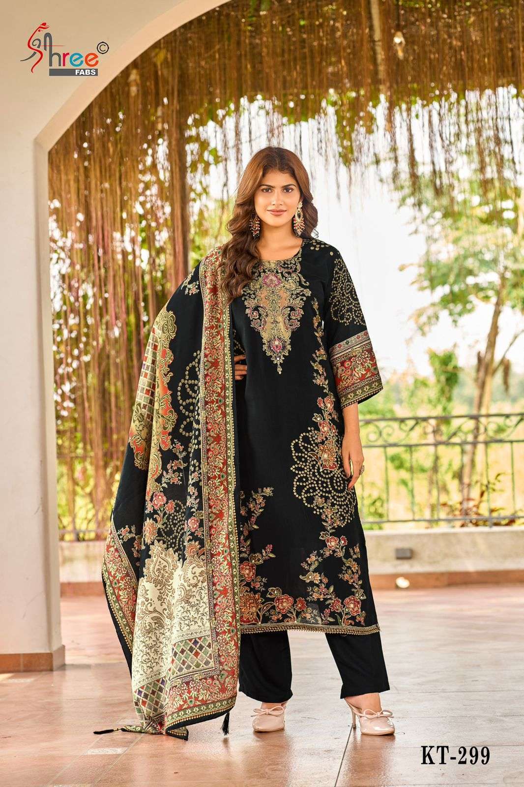 SHREE FAB KT 299 COLORS MUSLIN PAKISTANI SUIT WHOLESALER 2025