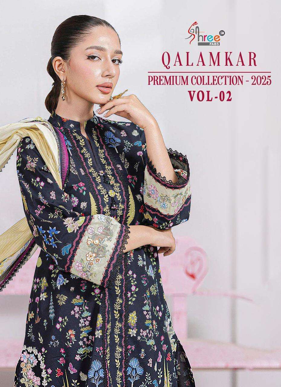 SHREE FAB QALAMKAR VOL 2 COTTON PATCH WORK EMBROIDERY SUIT WHOLESALER 