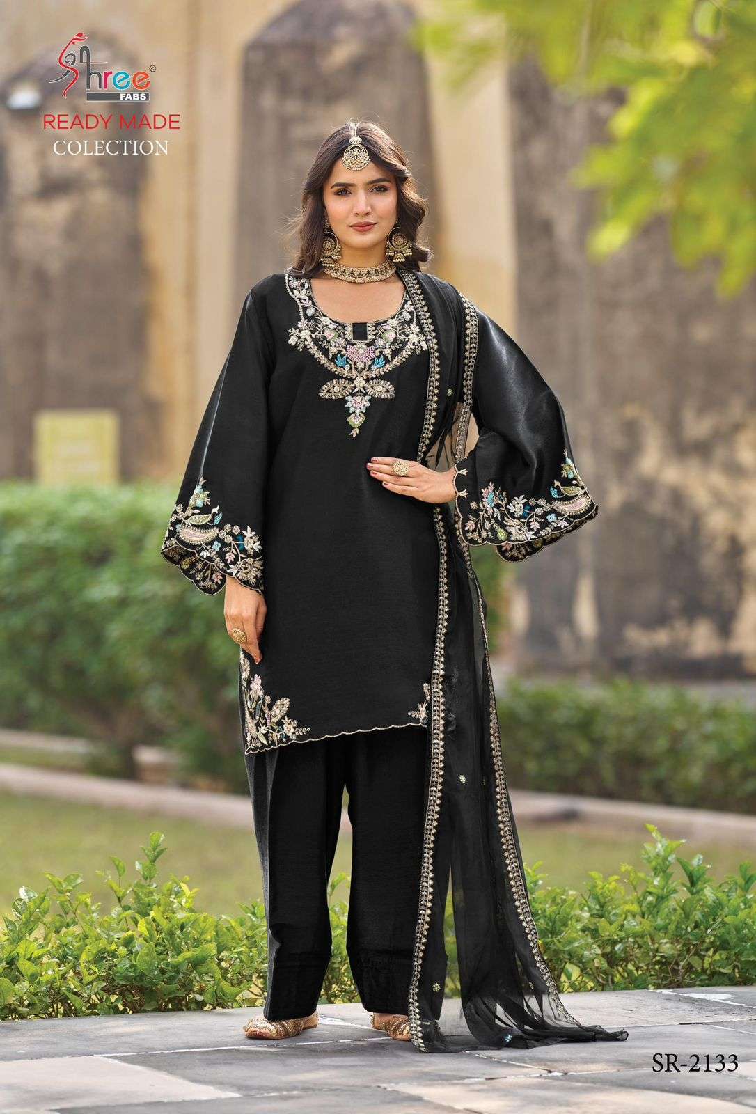 SHREE FAB SR 2133 VISCOSE SATIN READYMADE PAKISTANI COLLECTION BEST RATE 