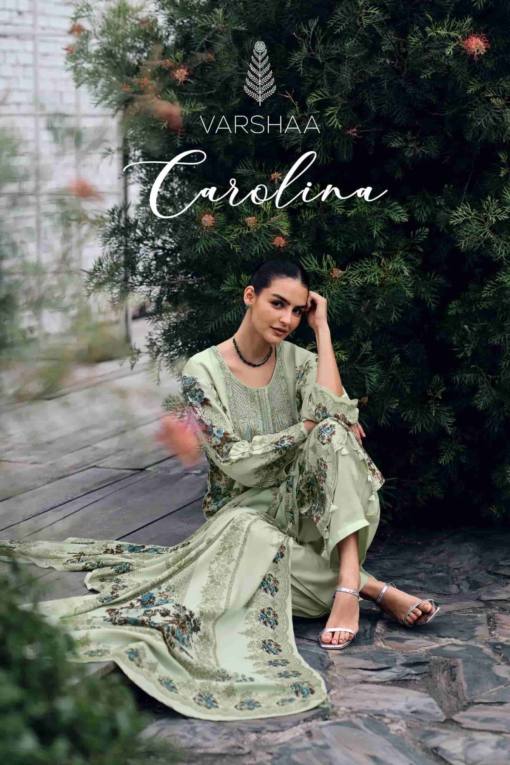 VARSHA FASHION CAROLINA VISCOSE PASHMINA WINTER SUIT WHOLESALER BEST RATE 