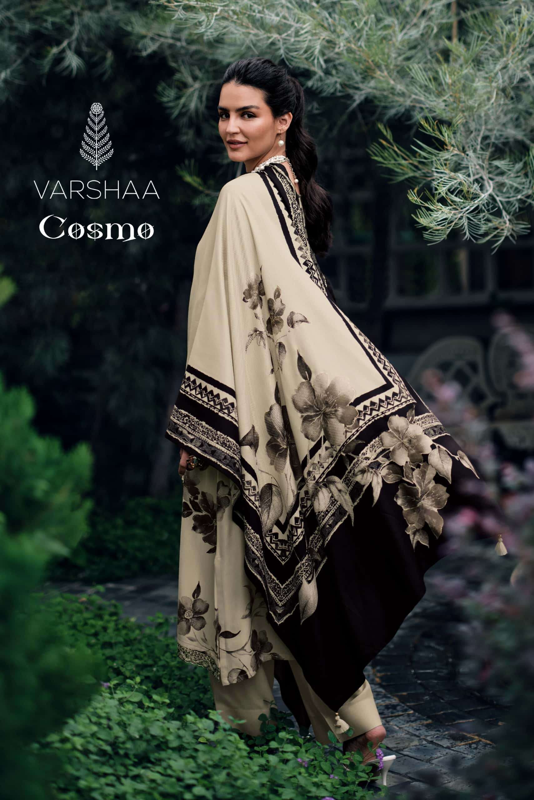 VARSHA FASHION COSMO WINTER VISCOSE PASHMINA SUIT DEALER 