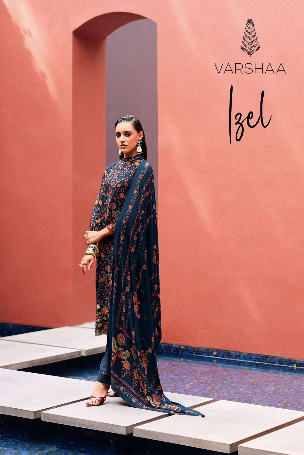 VARSHA FASHION IZEL VISCOSE PASHMINA SALWER KAMEEZ WHOLESALER BEST RATE 