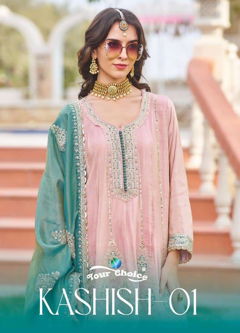 YOUR CHOICE KASHISH VOL 1 READYMADE DESIGNER SUIT WHOLESALER 