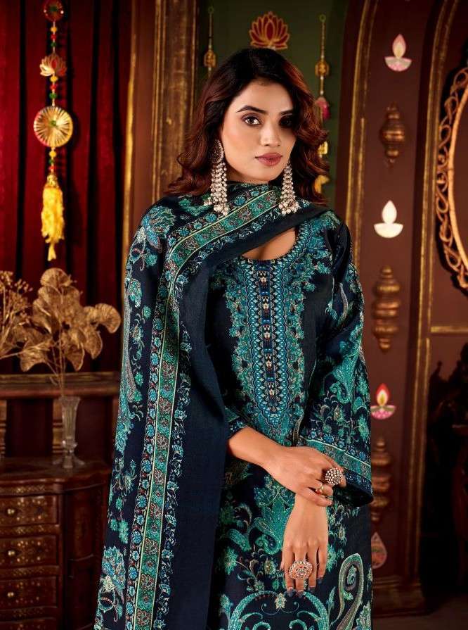 ZULFAT DESIGNER DIWANIYAT WOOL PASHMIINA SUIT COLLECTION BEST RATE DEALER 