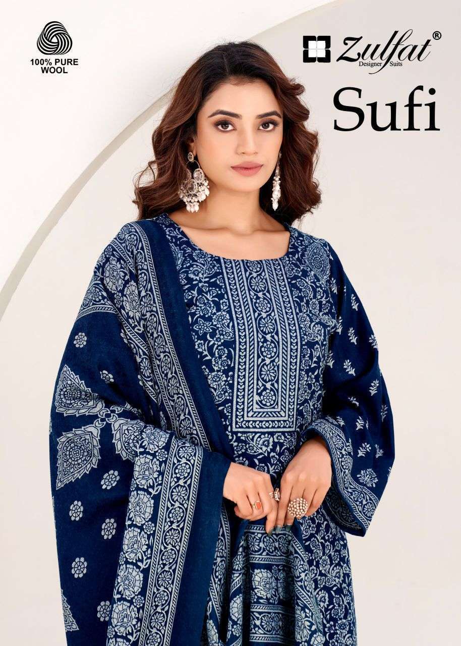 ZULFAT DESIGNER SUFI PASHMINA WINTER SUIT WHOLESALER 
