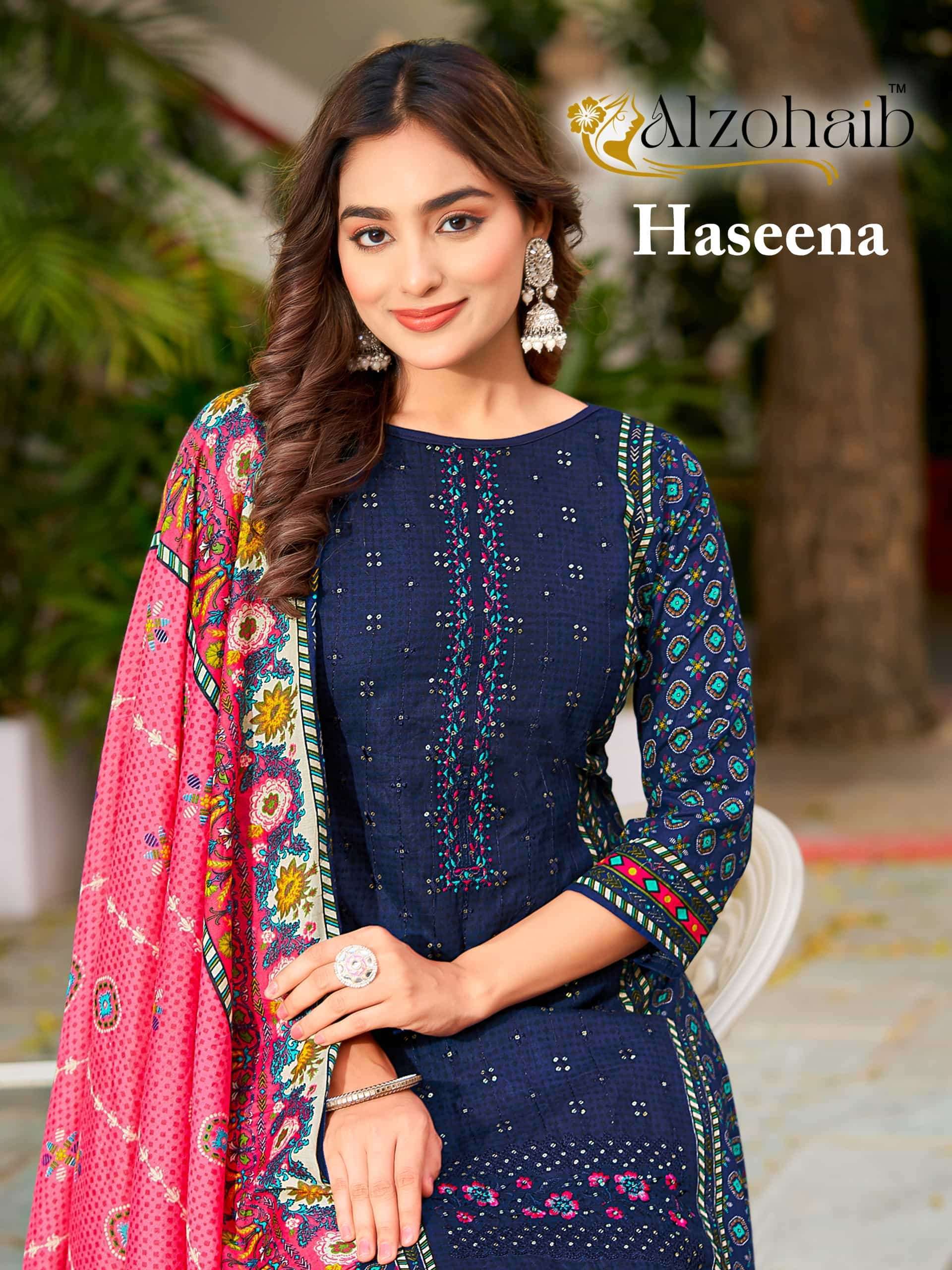 AL ZOHAIB HASEENA PURE COTTON PAKISTANI SUIT WHOLESALER BEST RATE 2025