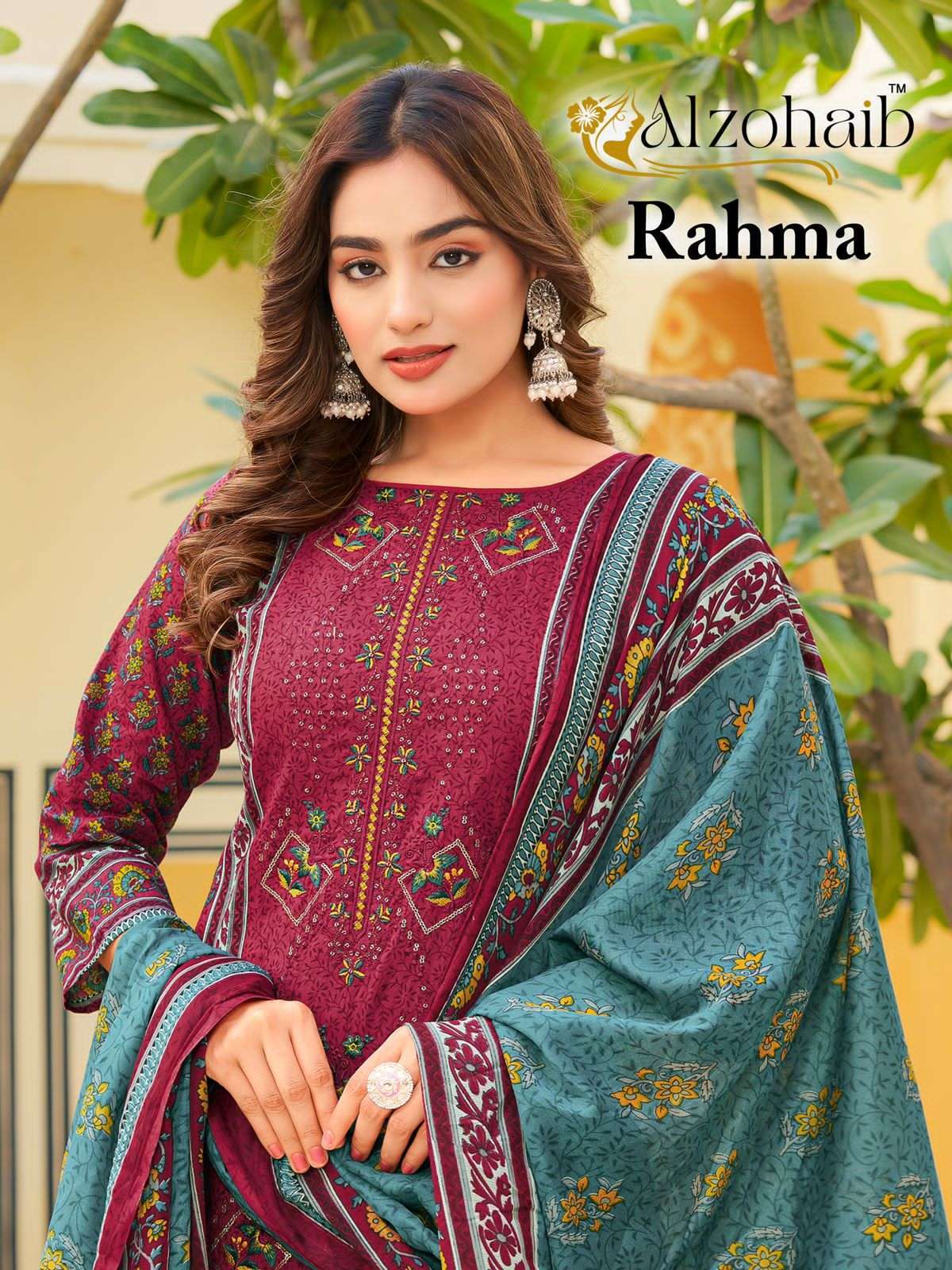 AL ZOHAIB RAHMA PAKISTANI PURE COTTON SUIT WHOLESALER BEST RATE 