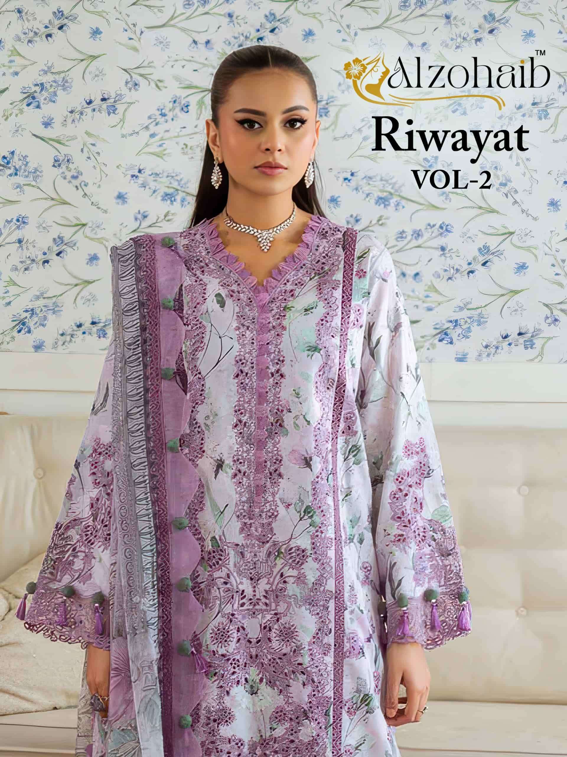 AL ZOHAIB RIWAYAT VOL 2 PURE COTTON PAKISTANI SUIT WHOLESALER BEST RATE 2025