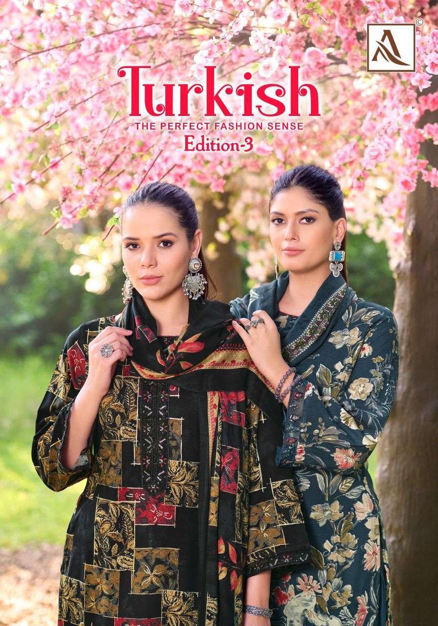 ALOK SUIT TURKISH VOL 3 FANCY RAYON SUIT CATALOG WHOLESALER 2025