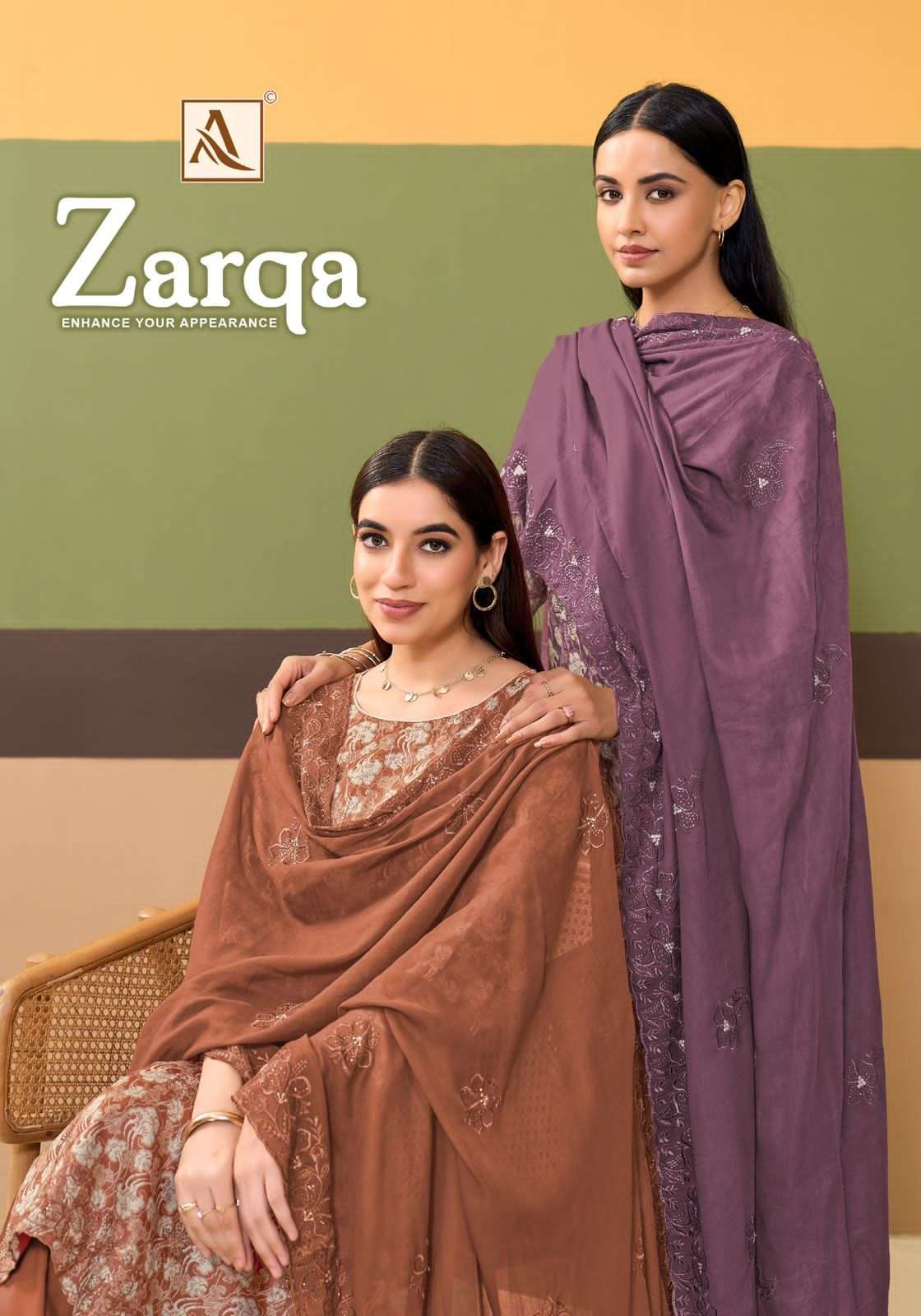 ALOK SUIT ZARQA PURE COTTON LADIES SUIT WHOLESALER 
