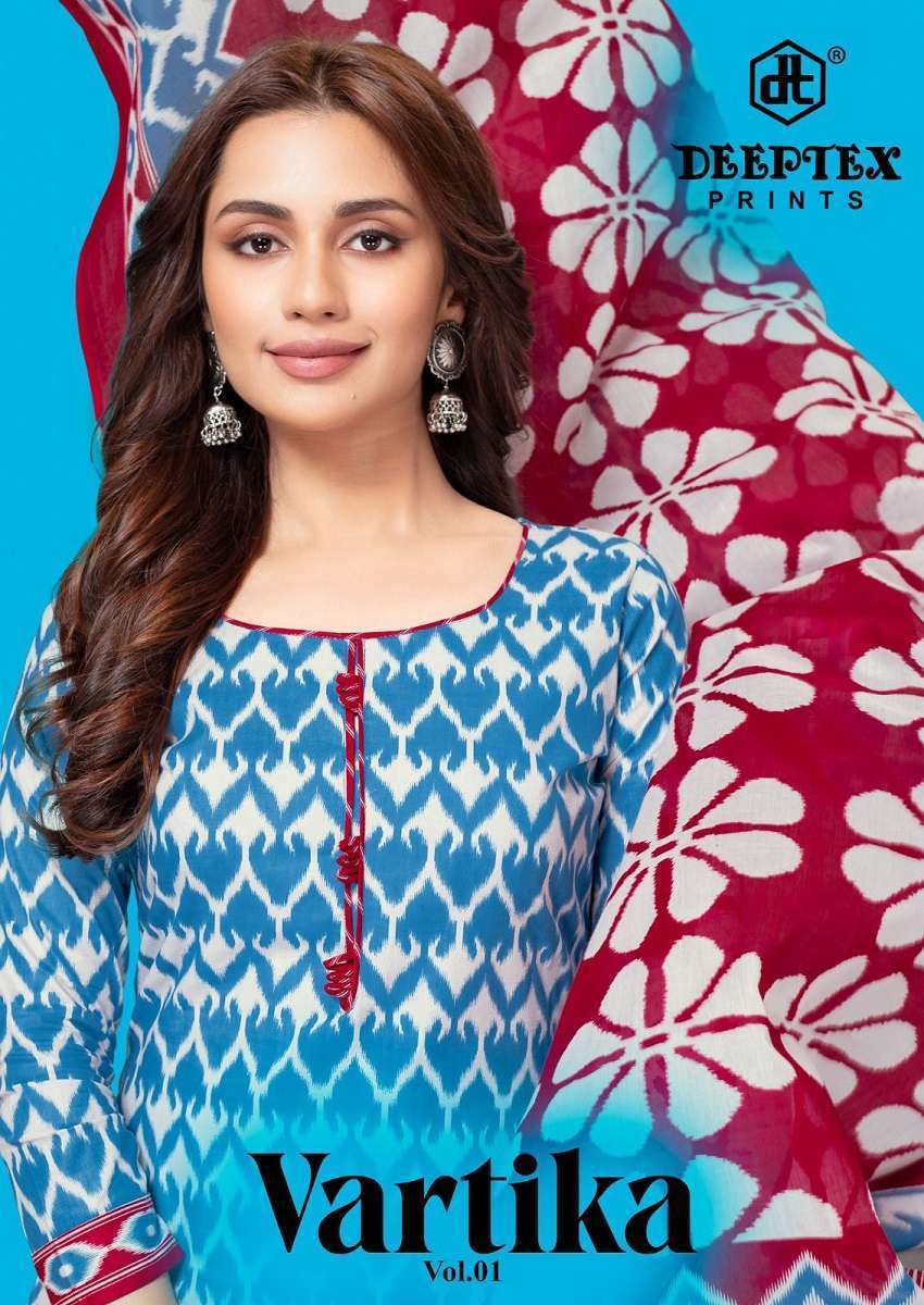 DEEPTEX VARTIKA VOL 1 PURE COTTON PRINTED SUIT WHOLESALER BEST RATE DEALER 2025
