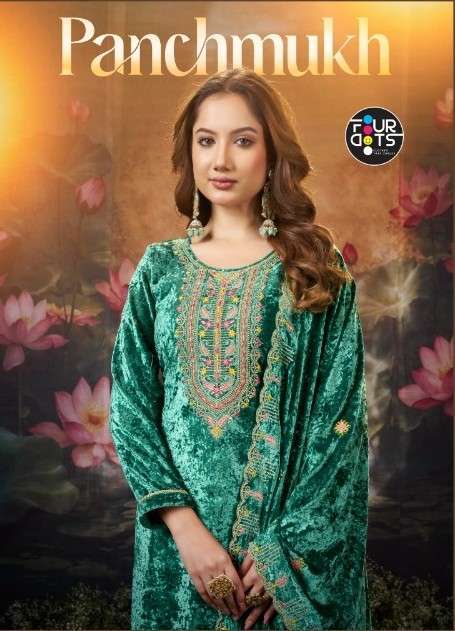 FOURDOTS PANCHMUKH PURE VELVET CATALOG WHOLESALER 