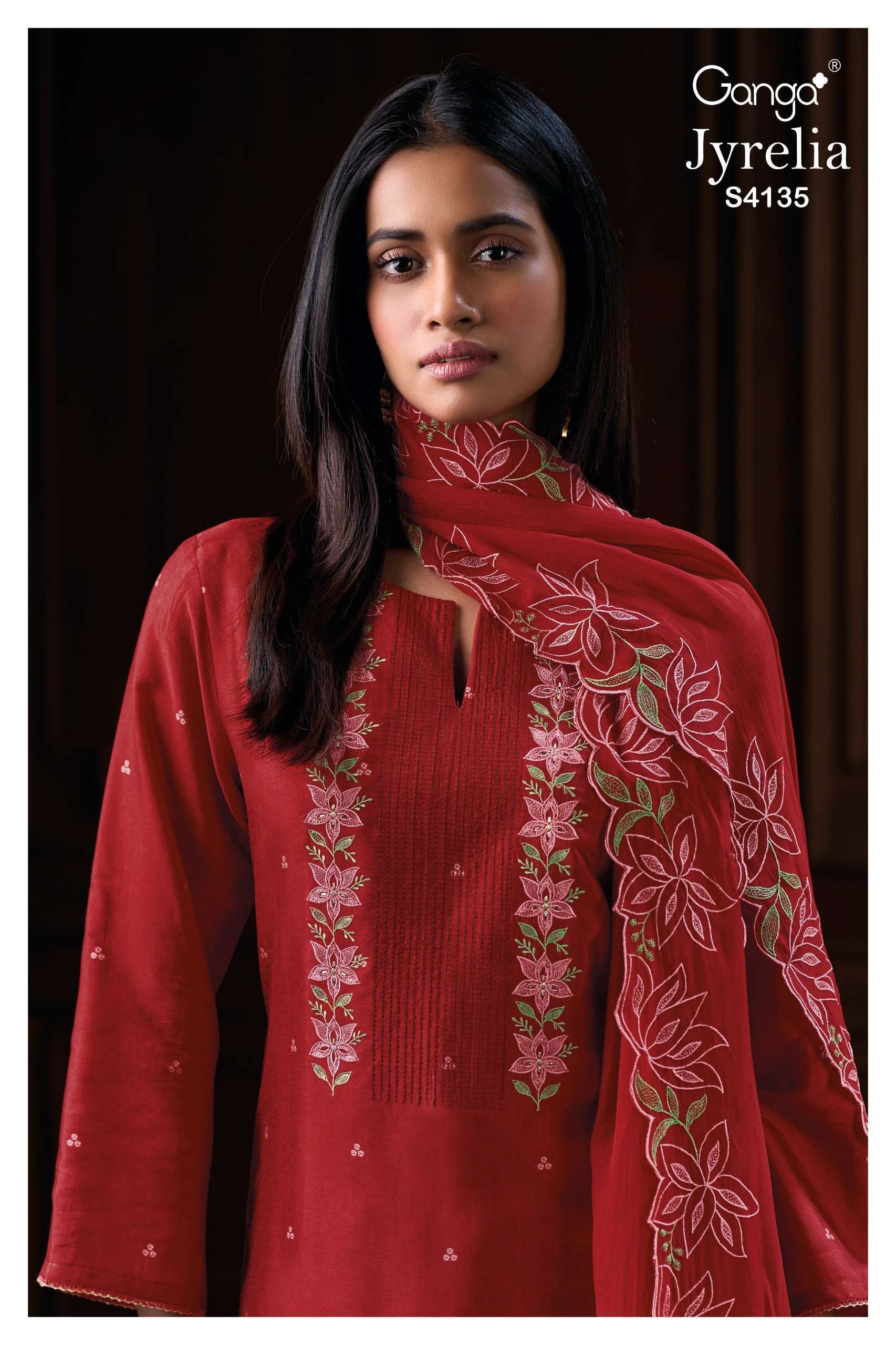 GANGA FASHION JYRELIA 4135 PURE BEMBERG SILK SALWER SUIT WHOLESALER 2025