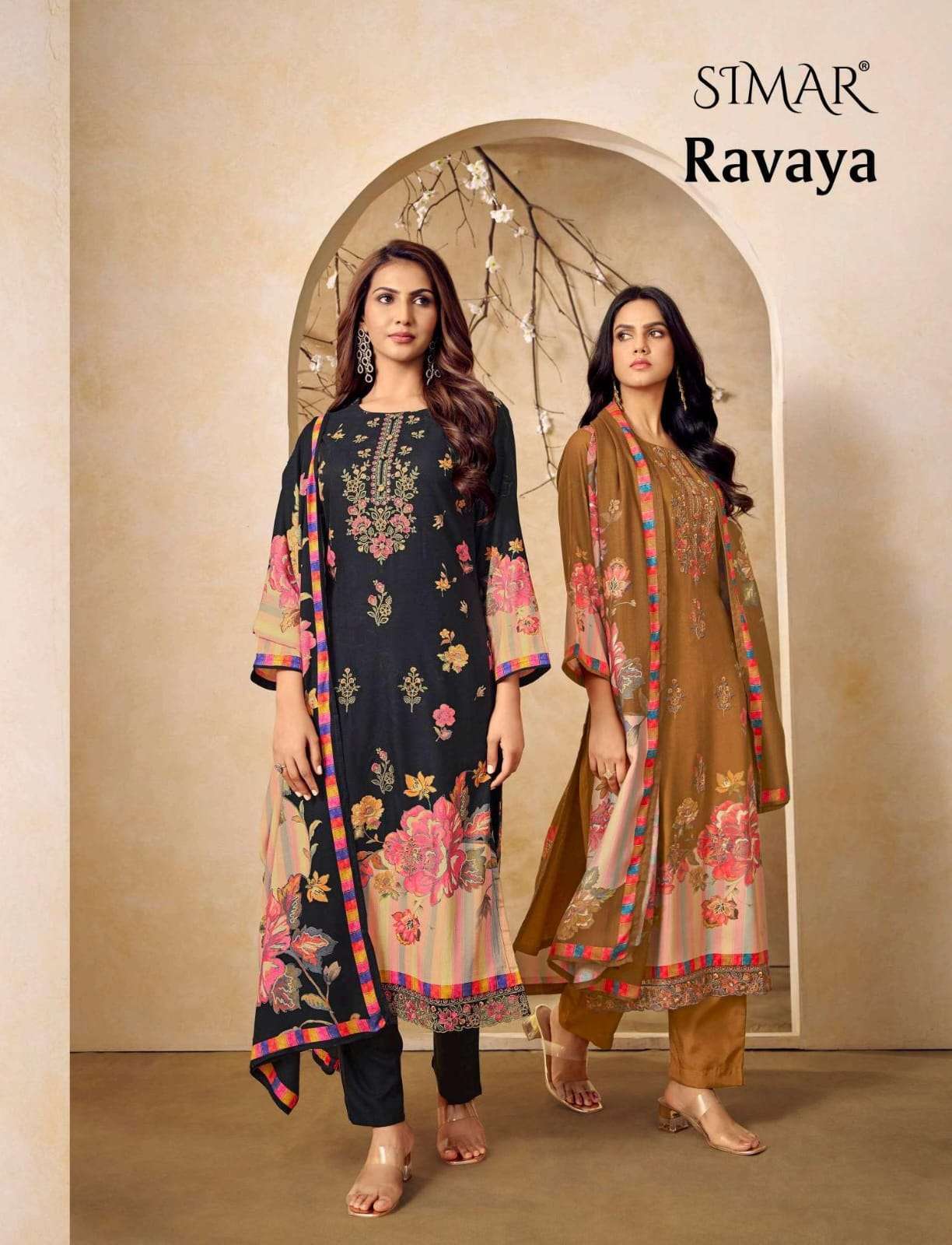 GLOSSY RAVAYA VISCOSE PASHMINA WINTER SUIT WHOLESALER BEST RATE 2025