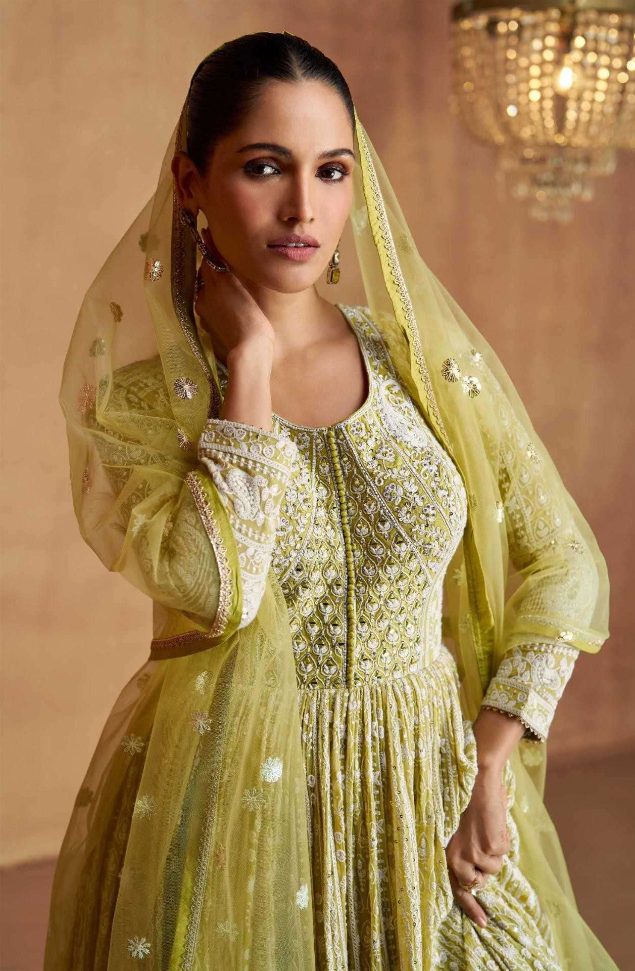 GULKAYRA DESIGNER ROYAL 7490 TO 7491 SERIES GEORGETTE ETHNIC READYMADE SUIT WHOLESALER 